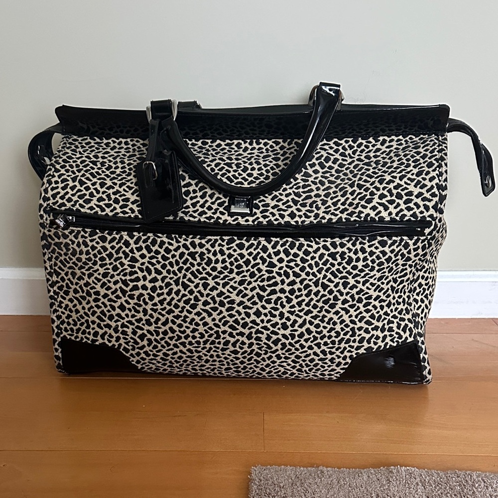 Diane Von Furstenberg Black and Cream Tote Bag